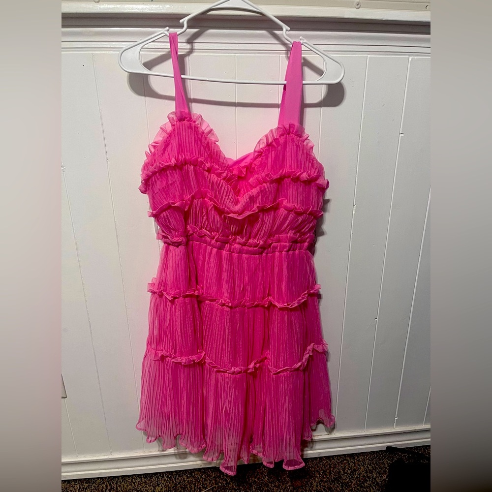 Pink valentine’s day dress
